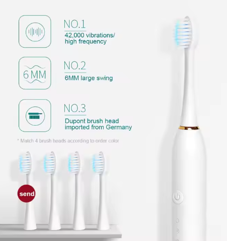 Custom Premium Rechargeable Electric Toothbrush Supplier Travel Cheap Bulk Fashion Teeth Whitening Electric Toothbrush